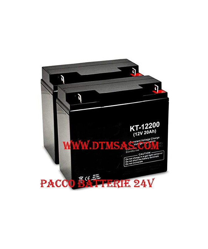 Pacco batterie potenziate da 24V